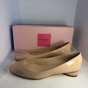 Kate Spade Flats Slip Ons Fallyn Pink Patent Leather Women's Shoes Sz 7.5 NIB